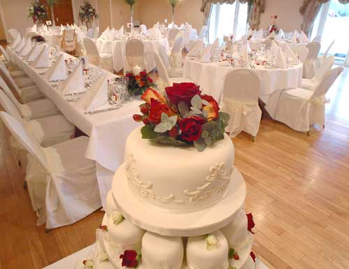 Wedding meal at Holbrook House